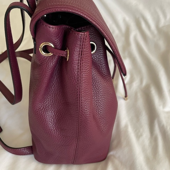 Kate Spade Small Breezy Mulberry Street Backpack Burgundy / Purple - Picture 10 of 16